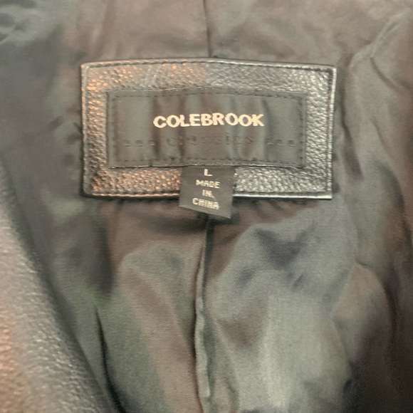 Colebrook leather jacket. size L. In Black. - Picture 2 of 11